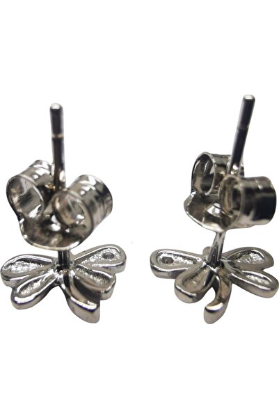 Jolie Silver 925 Silver Dragonfly Earrings with Stone