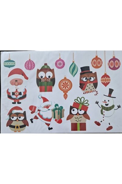 Bibilel Set de stickere decorative 3D cu Bufnite, 22.5x33 cm, Multicolor