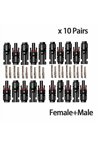 Choice1 موصلات لوحة شمسية ذكر وزوج، موصلات 10 أزواج أو موصل واحد مع مفتاح ربط...