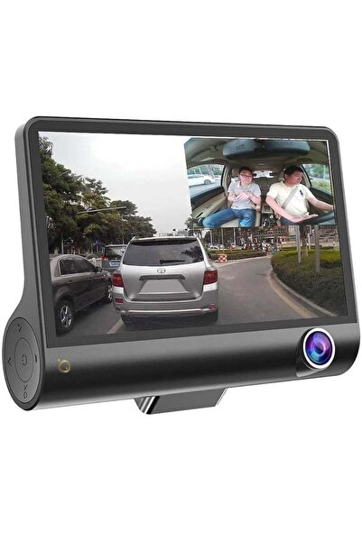 StartONTeam Cameră de bord față, spate, interioară, oglindă retrovizoare auto cu marșarier și detectare a mișcării