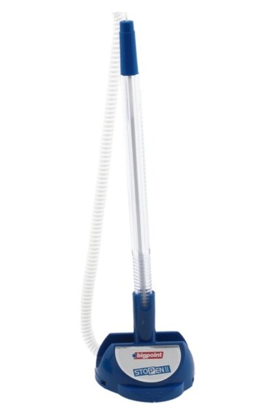 Bigpoint قلم حبر جاف حلزوني أزرق ستوبين II علبة تحتوي على 12 قلمًا