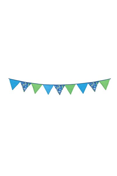 SOHO Decorative textile garland for child's room, Dino character, 3 m, Blue-green