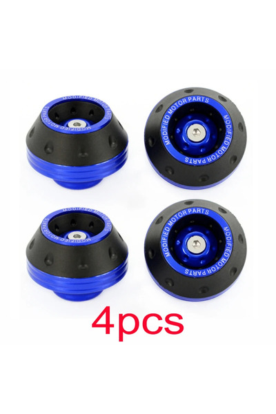 Choice9 4 قطع زرقاء، 2/4 قطع، وسادات حماية عالمية لعجلات الدراجات النارية، وا...