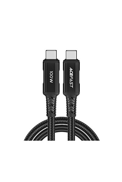 SOHO Universal charging cable fast charge and data transfer Type-C to Type-C, 2m, Reinforced, Black