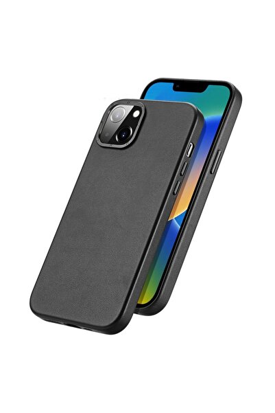 SOHO Protective case compatible with iPhone 14 Pro Max, Leather, Black