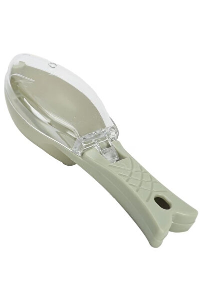 Toolsy Manual Fish Scale Cleaner, Flippy, Fish Shape, Scale Container with Li...