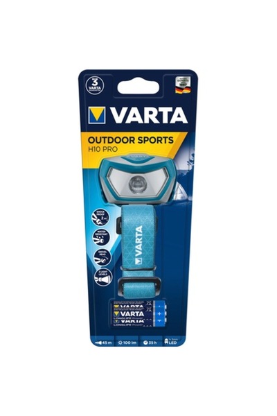 Varta Lanterna Frontala LED H10 Pro Sports, 100lm, IPX4