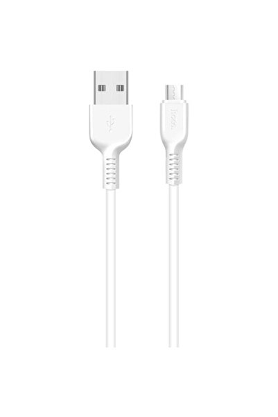 Hoco X13 Easy USB-A to MicroUSB Cable, 18W, 1m, White