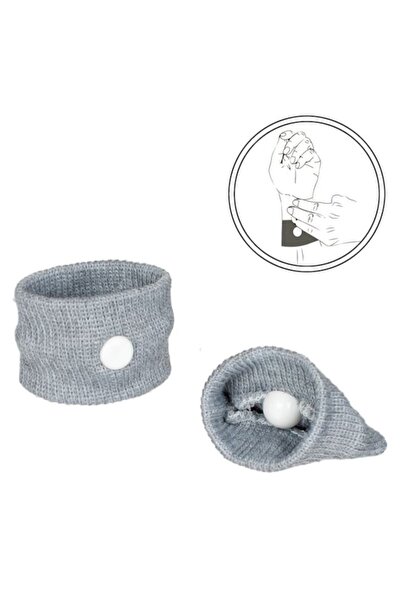 SOHO Set with 2 Acupressure Wristbands for Motion Sickness, Grey