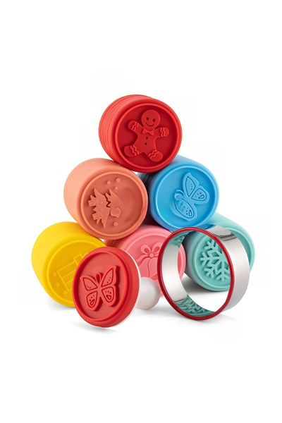 Flippy Set 6 stampile pentru prajituri Flippy, tematica de Craciun, din silic...