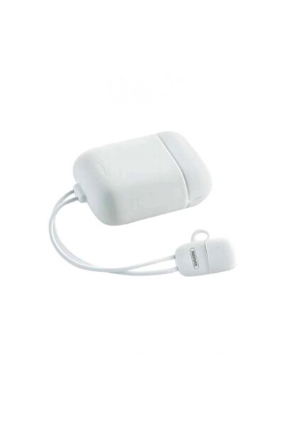 Remax Case for AirPods 1/2 Remax, Silica Gel Protector, Lightning Cable, White