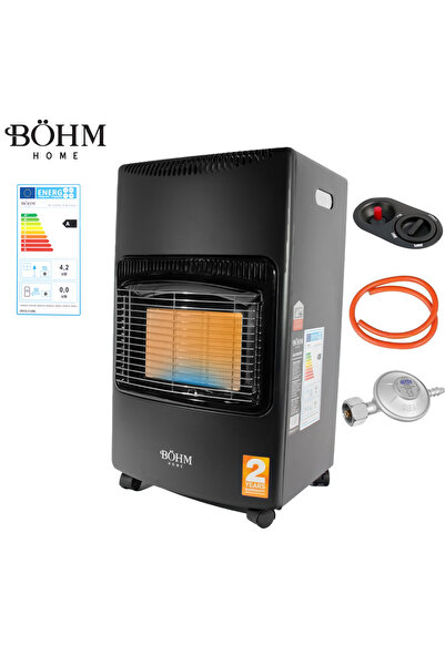 BÖHM Soba pe gaz GPL BoHM BF-003A , 4,20 kW , 3 trepte de putere , 20-80 m², ...