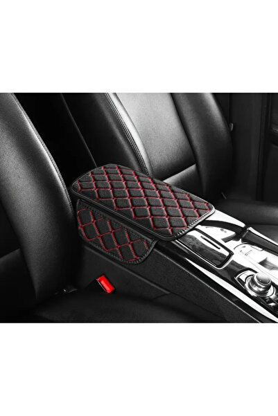 rebols Tay Tüyü Cepli Araç Kolçak Kılıfı & Kolçak Örtüsü (SİYAH-KIRMIZI)