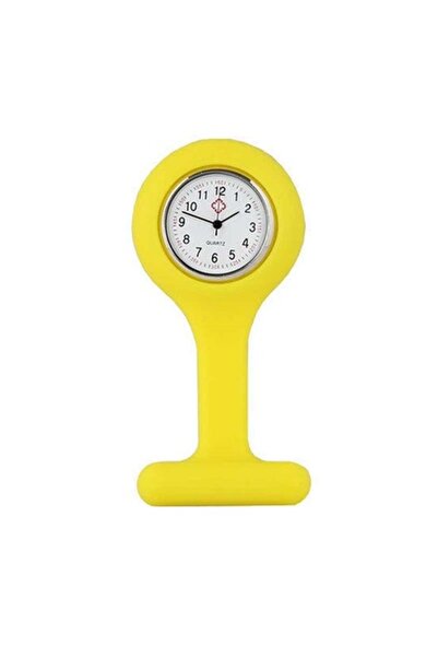 Bibilel Nurse/Doctor Watch, Mini Silicone Brooch for Tunic, Yellow, BBL618