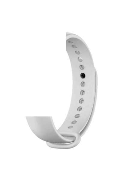 Bibilel Curea de brățară fitness compatibilă cu Xiaomi Mi Band 5, silicon, albă