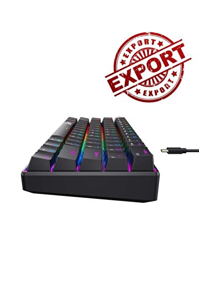 Havit Gamenote KB903L Red Switch Mekanik Klavye – Türkçe Q, Blended RGB Aydınlatma, %60 Kompakt Tasarım