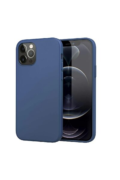 Bibilel Carcasă de protecție din silicon moale pentru iPhone 12 Pro, albastră