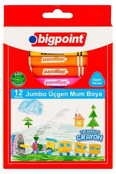 Fatih Bigpoint | Jumbo Mum Boya Seti, Küçük Çocuklar Için Güvenli ve Kolay Çı...