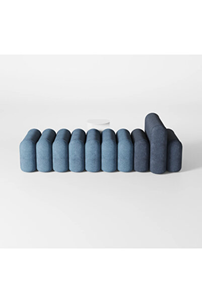 SCY Estavor Dilimli Modern Puf Bench Rahat Oturma Bankı