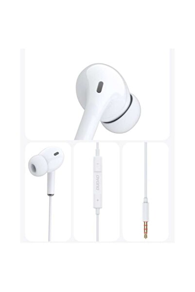 SOHO In-ear headphones with volume control and microphone, 3.5 mm jack connector, white
