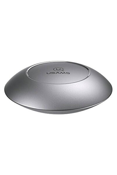 SOHO Mini essential oil diffuser for car, adhesive mount, 8.5 cm diameter, Metallic Grey