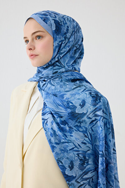 cs camellia scarf Paradise Kashmir Shawl - Blue
