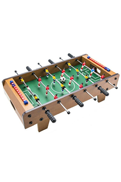 Flippy Mini masă de fotbal cu teren și 18 jucători, 6 mânere, cu tabelă de sc...