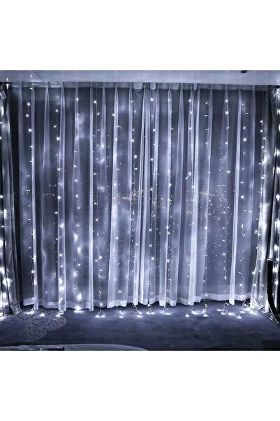 Flippy Christmas Installation, Curtain Type, IP44, 4 m x 2 m, 480 LEDs, Cold White, 8 Light Games, Remote-C