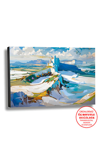 Harika bir ev Pictură pe pânză, pe perete, pentru sufragerie, cu efect de pic...