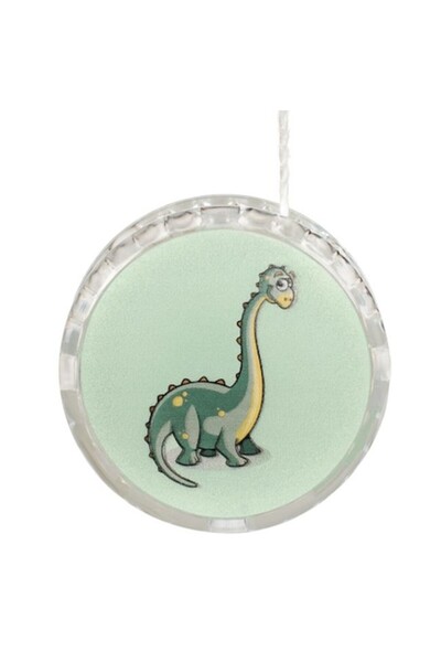 Bibilel Kids Jucărie educativă, Yo-Yo cu lumini, model dinozaur, verde