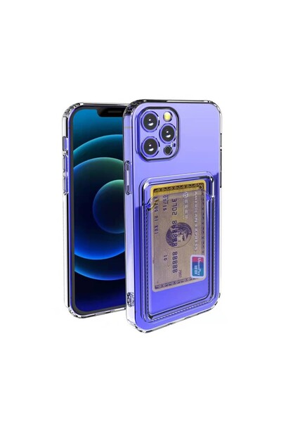 Samsung (compatible) Flippy protective case with card holder compatible with Samsung A03s - Transparent