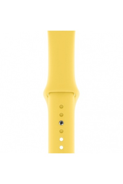 Bibilel Curea din silicon pentru Apple Watch 42/44 mm - Galben polen (BBL1767)