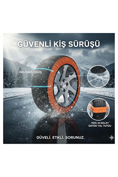 Space Kaydırmaz Oto Kar Çorabı Güvenli ve Pratik ZICO07