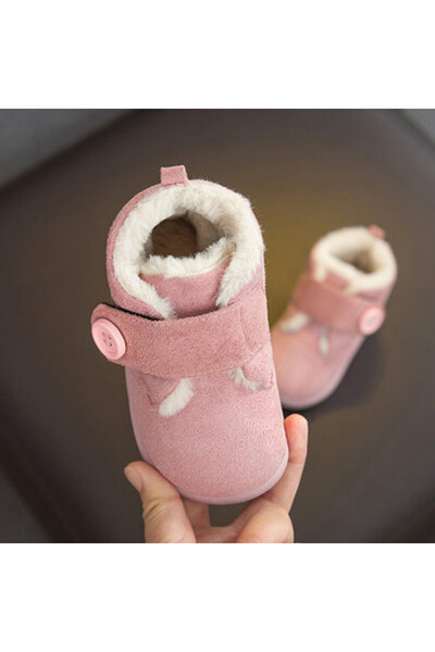 Bebelul Pink fur-lined shoes - Watercress