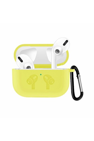 Bibilel Husa suport casti pentru Apple AirPods Pro, Galben