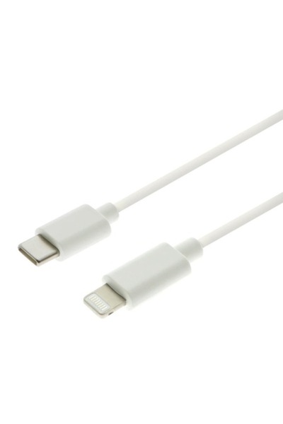 GREEN MOUSE Cablu de încărcare și transfer de date, compatibil cu Apple, USB-C la Lightning, 2 m, alb