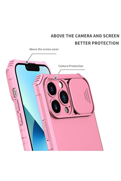 Flippy Defender Case with Stand for Samsung Galaxy A33 5G, Pink, Adjustable, Shockproof, Sliding Camera Pro