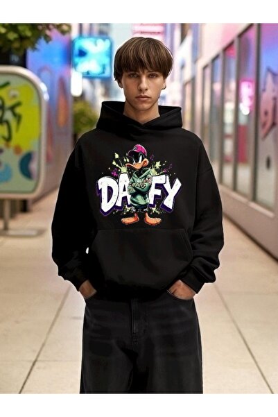 Wish BF Hanorac unisex pentru bărbați/femei DAFFY DUCK COOL, colorat, persona...