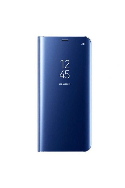 Samsung Θήκη Husa Galaxy A7 2018 Flip Cover με μπλε καθρέφτη