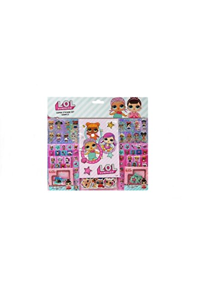Bibilel Set de stickere cu sclipici LOL SURPRISE, 3D, fosforescente, 500 de p...