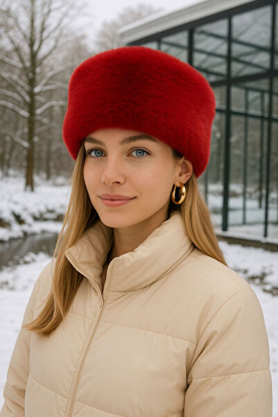 Neşeli Butik Women's Faux Russian Slavic Kalpak Hat Nbaks004