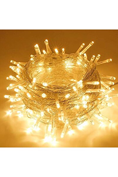 Flippy Instalație de Crăciun, 185 m, 4440 LED-uri, Franjuri, Alb cald, Bliț, Adaptor de alimentare, Interconectabil