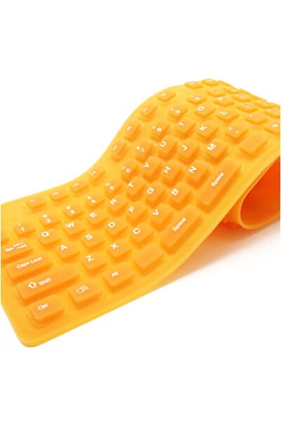 Bibilel Flexible Silicone Keyboard, USB Cable, 110 Keys, Yellow, TCL-BBL3772