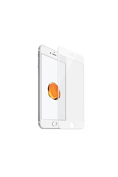 SOHO Folie de protectie compatibila cu iPhone 8, Tempered Glass, Alb