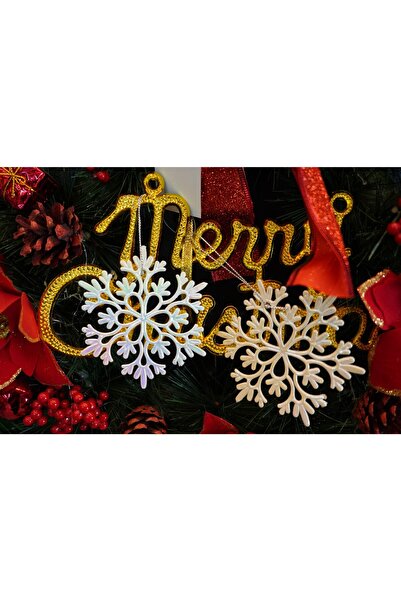 Flippy Christmas Tree Ornament, Pearl, Snowflake Shape, 10x10 cm, Plastic,