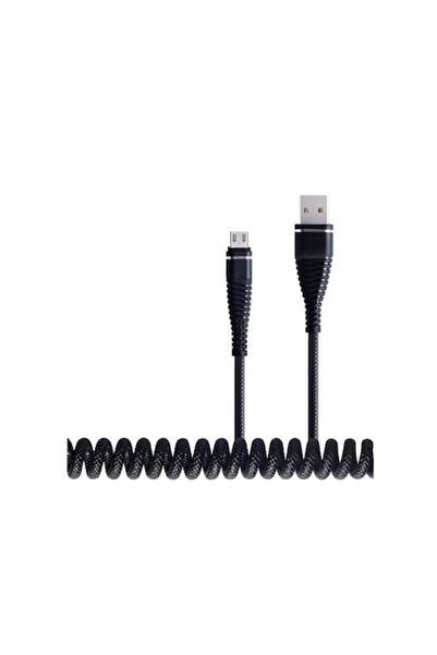SOHO Cablu de încărcare/transfer micro USB spiralat pentru dispozitive Androi...