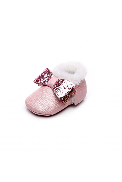 Superbaby Pink fur-lined shoes - Shine