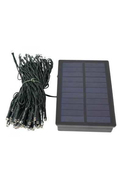 Flippy Instalatie Craciun, 12 metri, 100 de LED-uri, alb cald, cu energie sol...