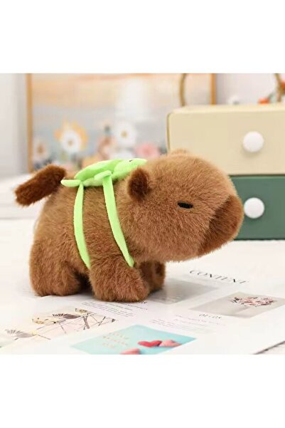 adayus Capybara peluş kol bantlı kapibara müzikli kuyruğu dönen ışıklı capy bara yeşil sülufet