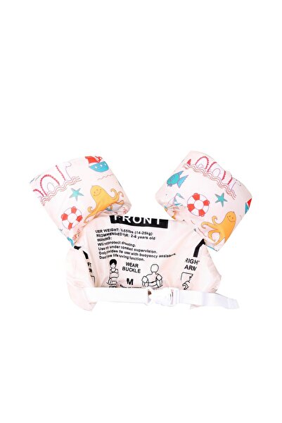 Flippy Children's life jacket with swimming fins, Flippy, Cream, Octopus pattern